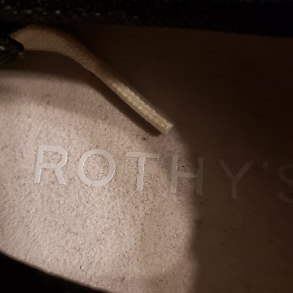 Rothy's Mesh Sneakers in Black, White, & Blue - Picture 2 of 5